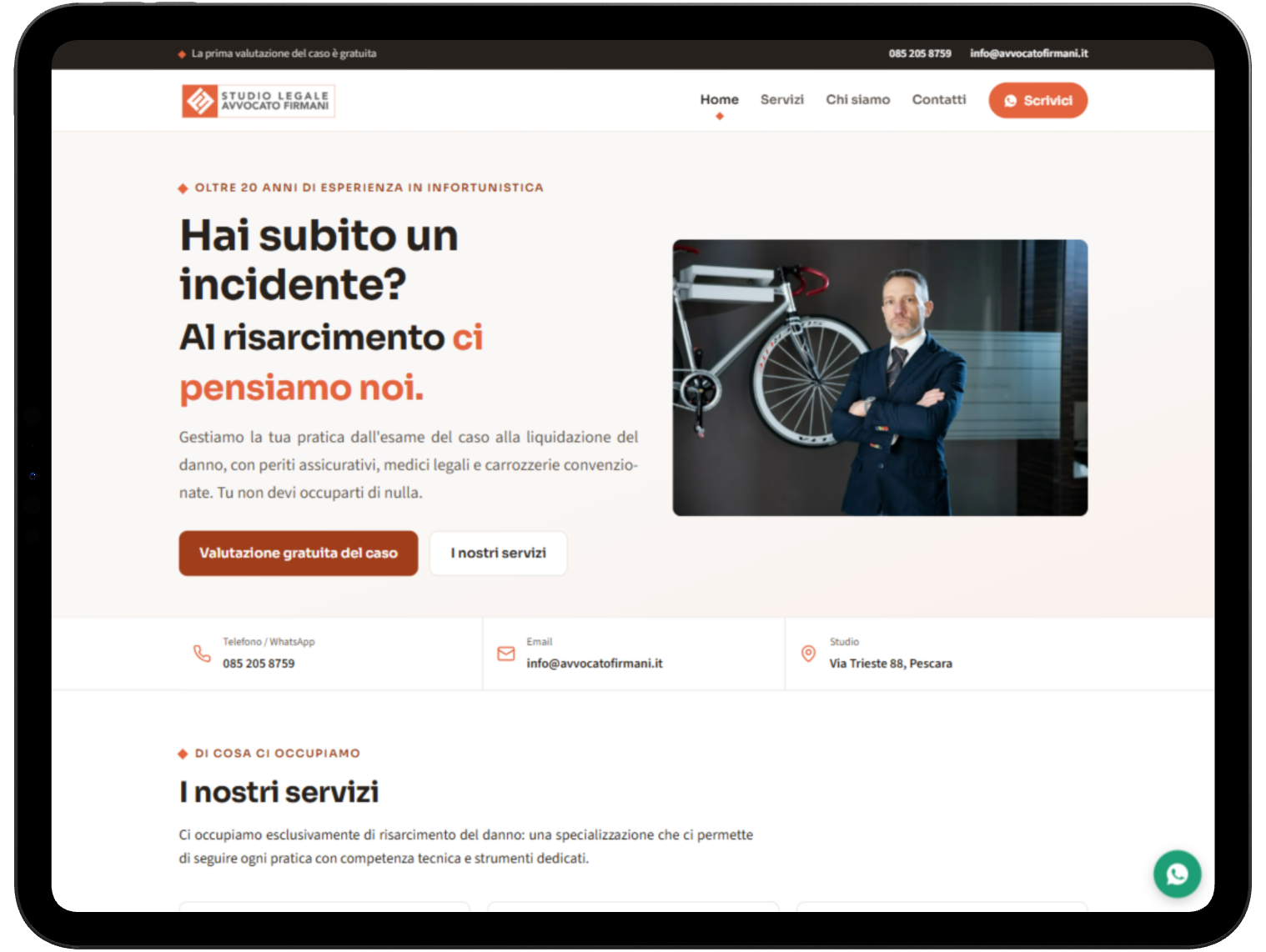 avvocatofirmani.it su iPad